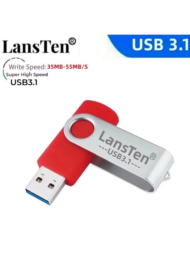 3 In 1 Flash Drive - USB 3.0 Type C Micro USB USB A 128GB