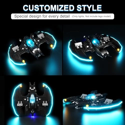 LED Light Kit for Lego 76265 Batwing - Lighting Only Battery Powered
