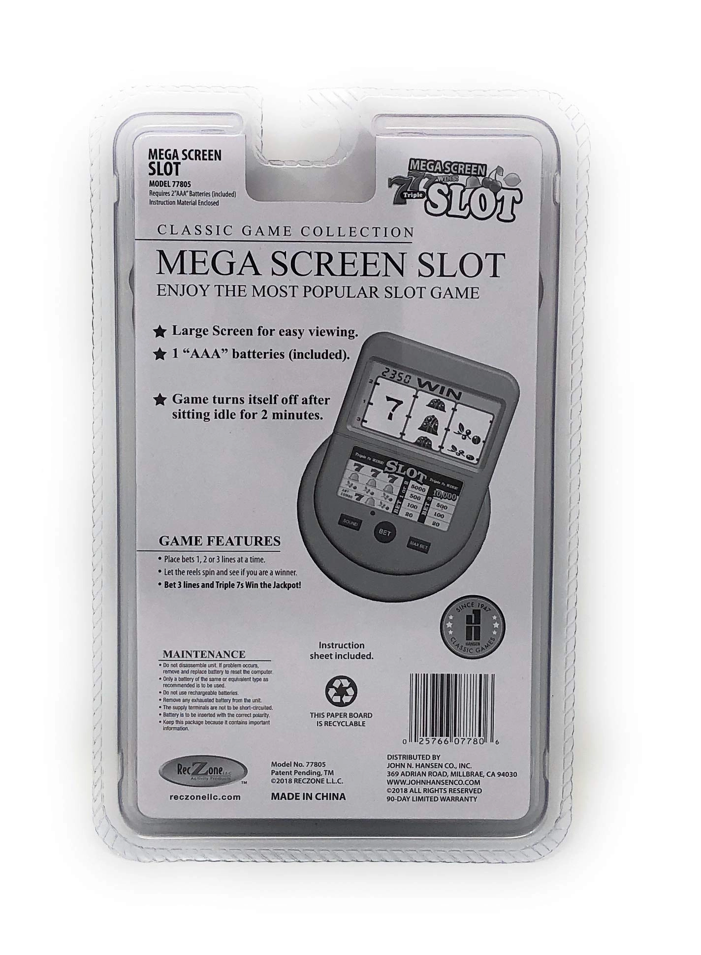 Mega Screen Slot Machine Handheld Arcade Game