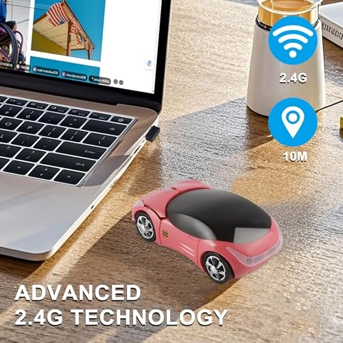 Mini Ergonomic Sport Car Mouse - Wireless