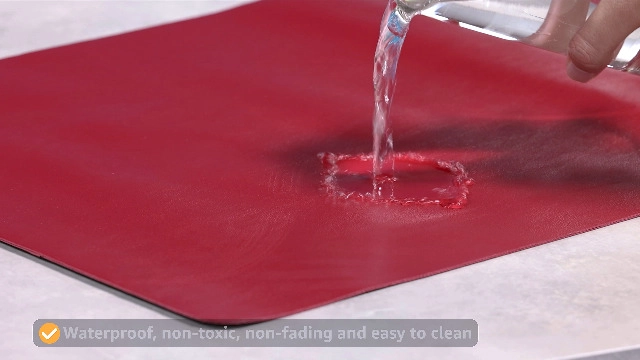 Large Faux Leather Gaming Mouse Pad - 80x40 cm