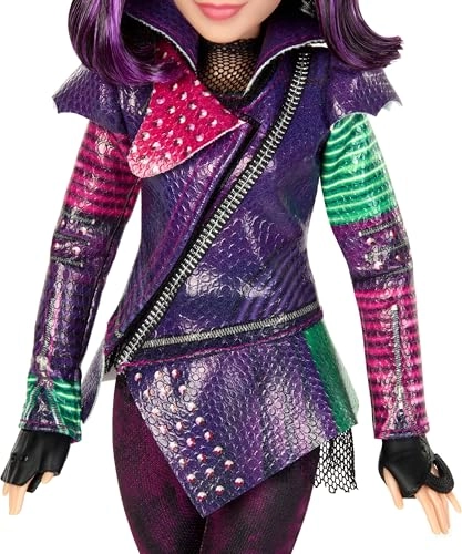 Mal Fashion Doll - Plastic Purple Hair Isle of the Lost Tenth Anniversary Ages 4+