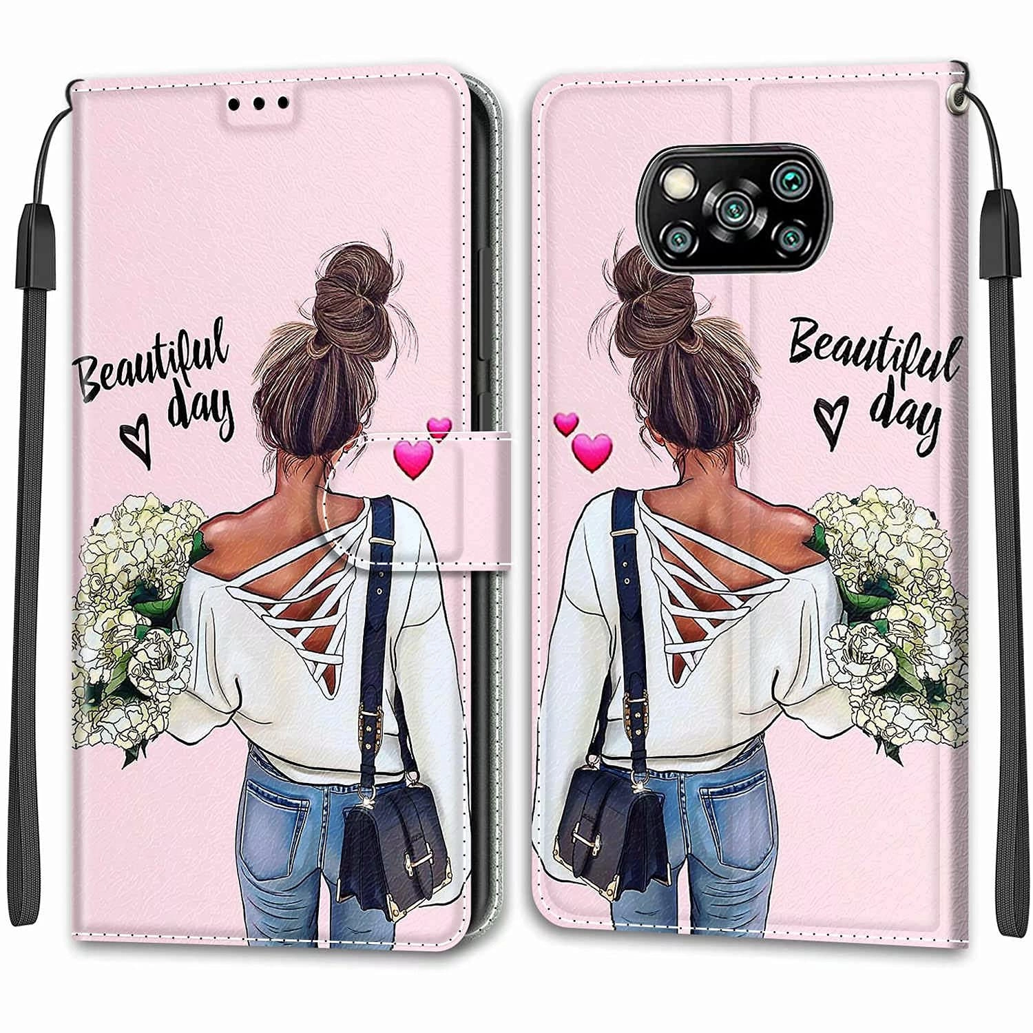 Wallet Case for Xiaomi POCO X3 NFC - Faux Leather, Thermoplastic Polyurethane