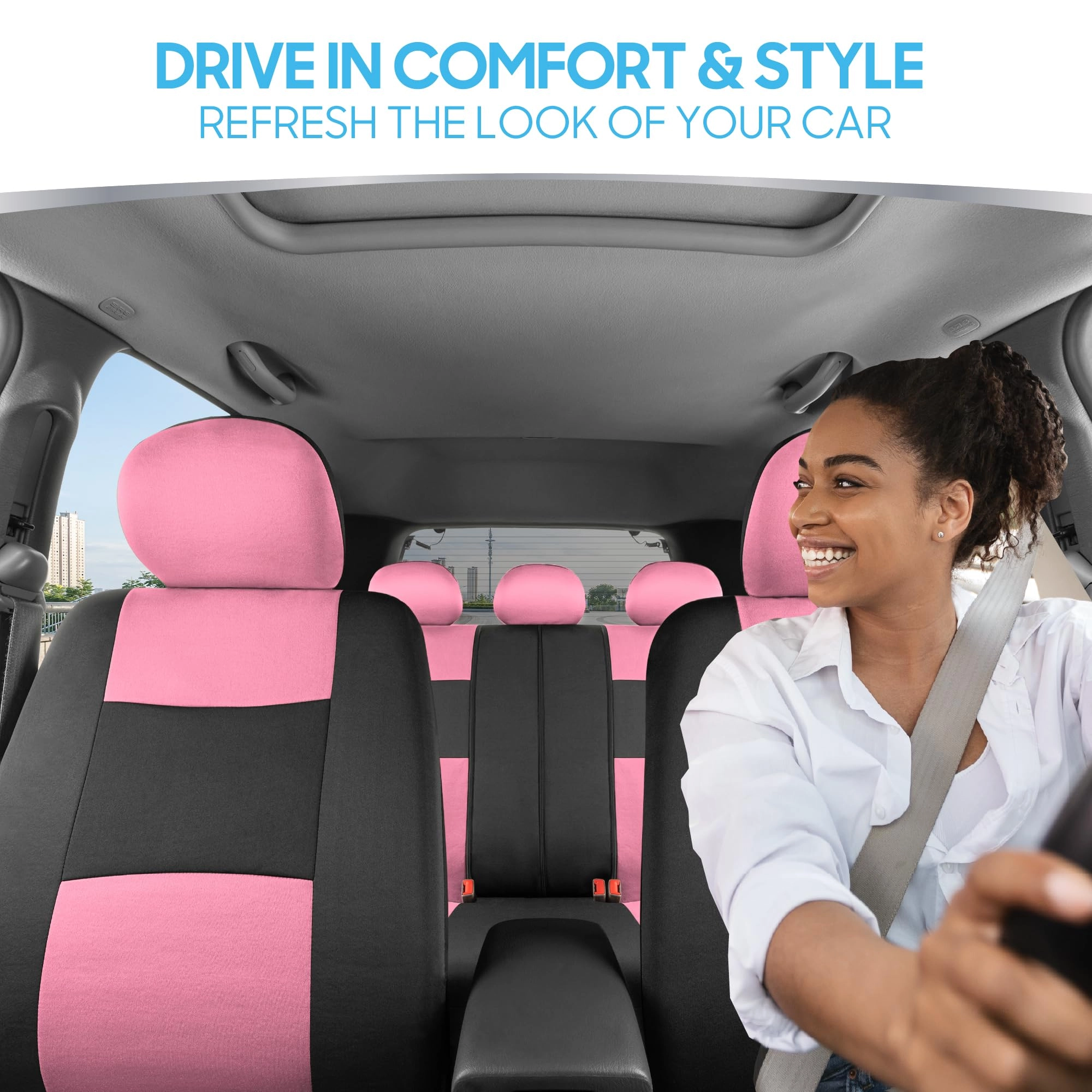 PolyPro Car Seat Covers - Solid Beige Universal Fit