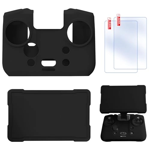 RC Pro 2 Silicone Protective Cover - 2-in-1 Screen Protector Black