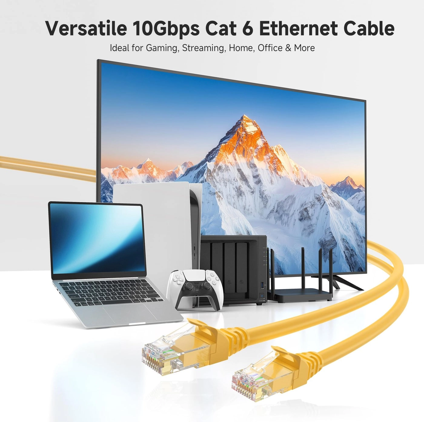 Cat 6 Ethernet Cable - 7ft Pack