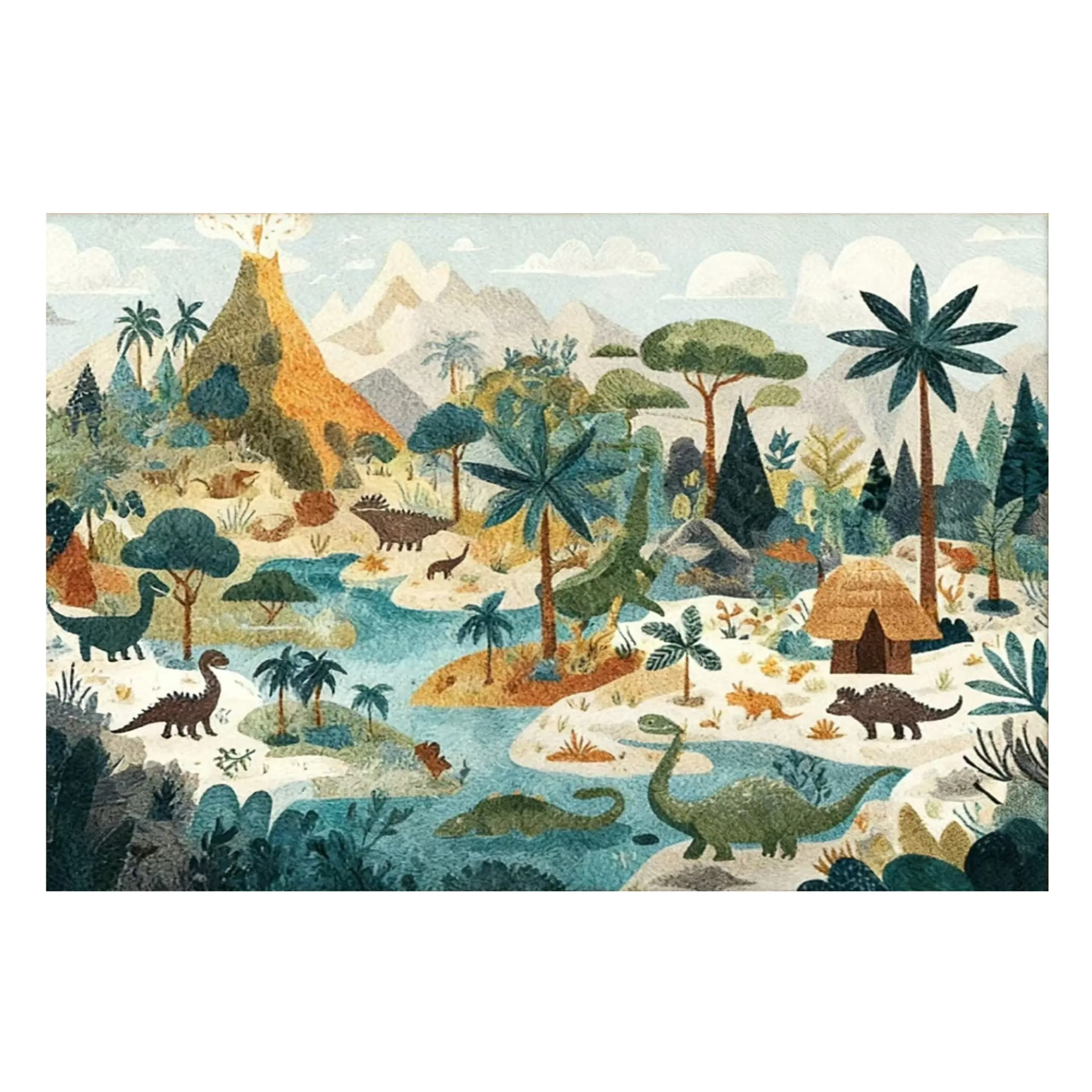 Factory Price Jurassic Cushion Play Mat - Jurassic 0 month and above