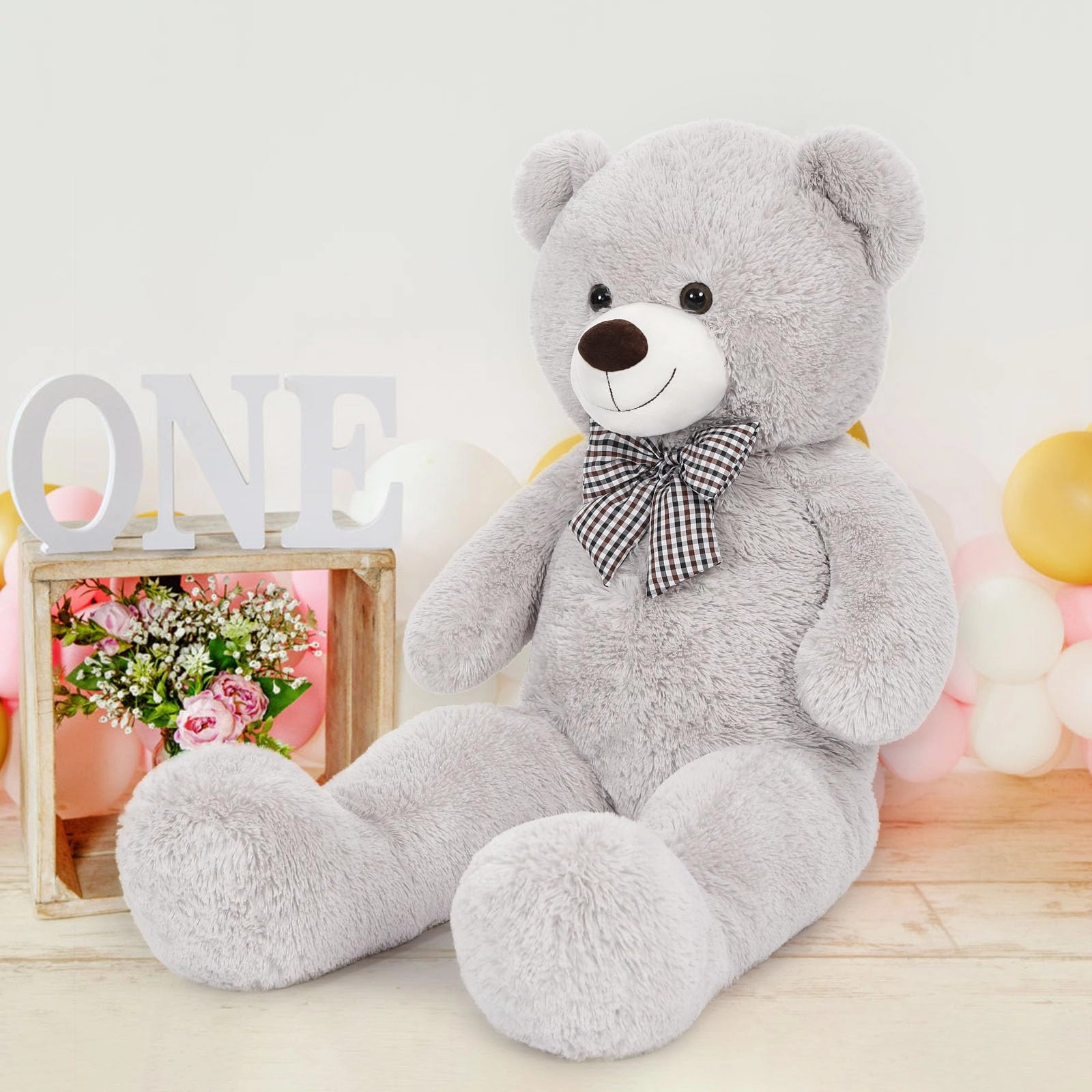 Teddy Bear - 39 inches Gray