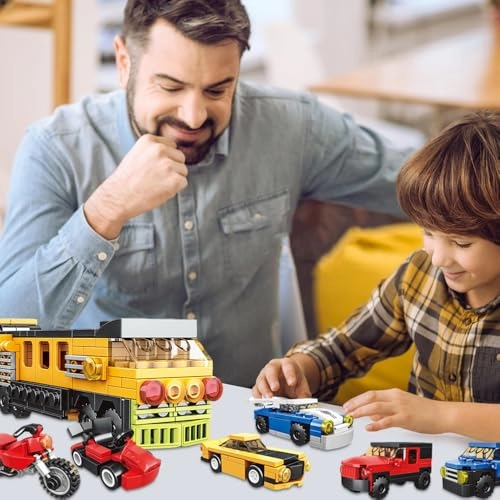 16-in-1 Building Blocks Cars - 16 pcs