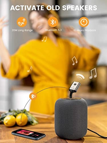 Bluetooth Aux Adapter - Bluetooth 5.2 3.5mm