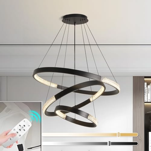 Modern LED Chandelier - 3000K-6000K Dimmable