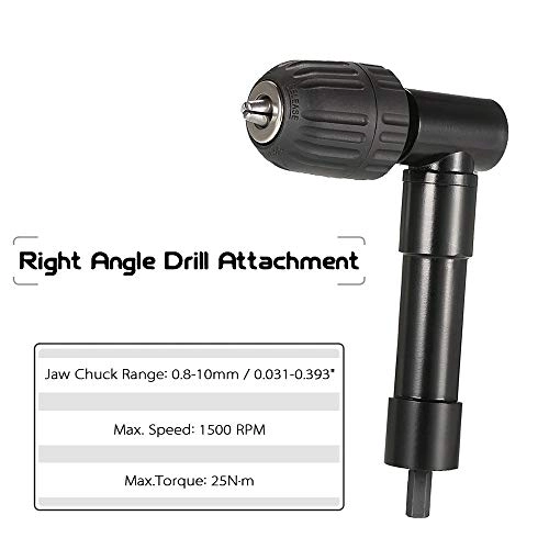 Right Angle Drill Attachment - 0.8-10mm 8mm hex shank