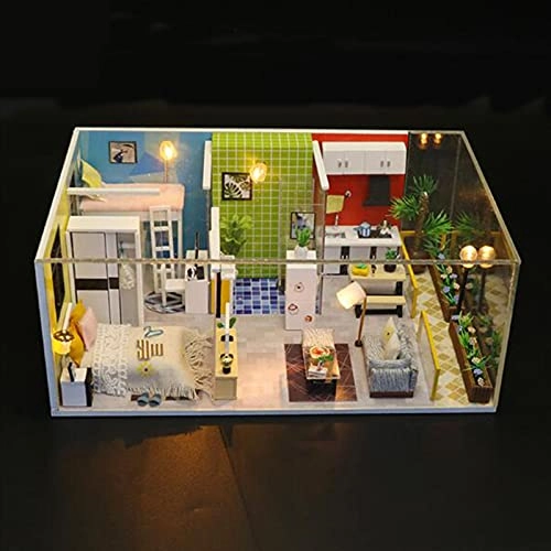 DIY Dollhouse Kit - 30x24.5x27.6 cm LED Light