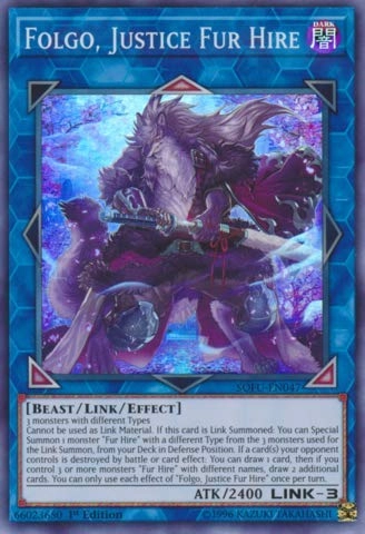 Konami Folgo, Justice Fur Hire SOFU-EN047 - 1st Edition