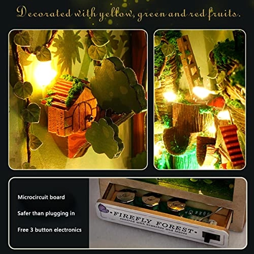DIY Book Nook Miniature Kit - Firefly Forest