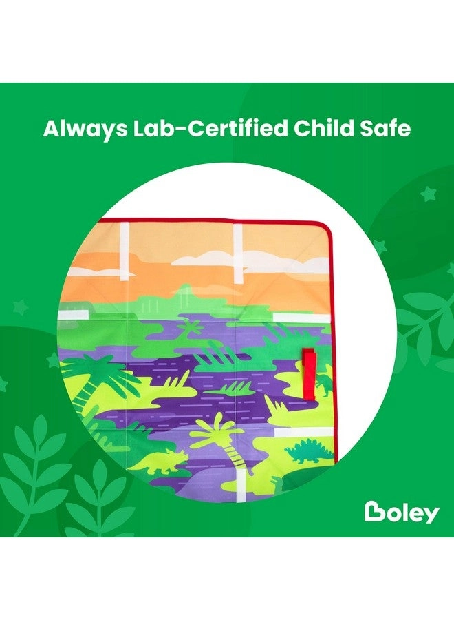 Dino Play Mat + Toy Storage Box + Plastic Dinosaur Figures + Dinosaur Books - Ages 3+