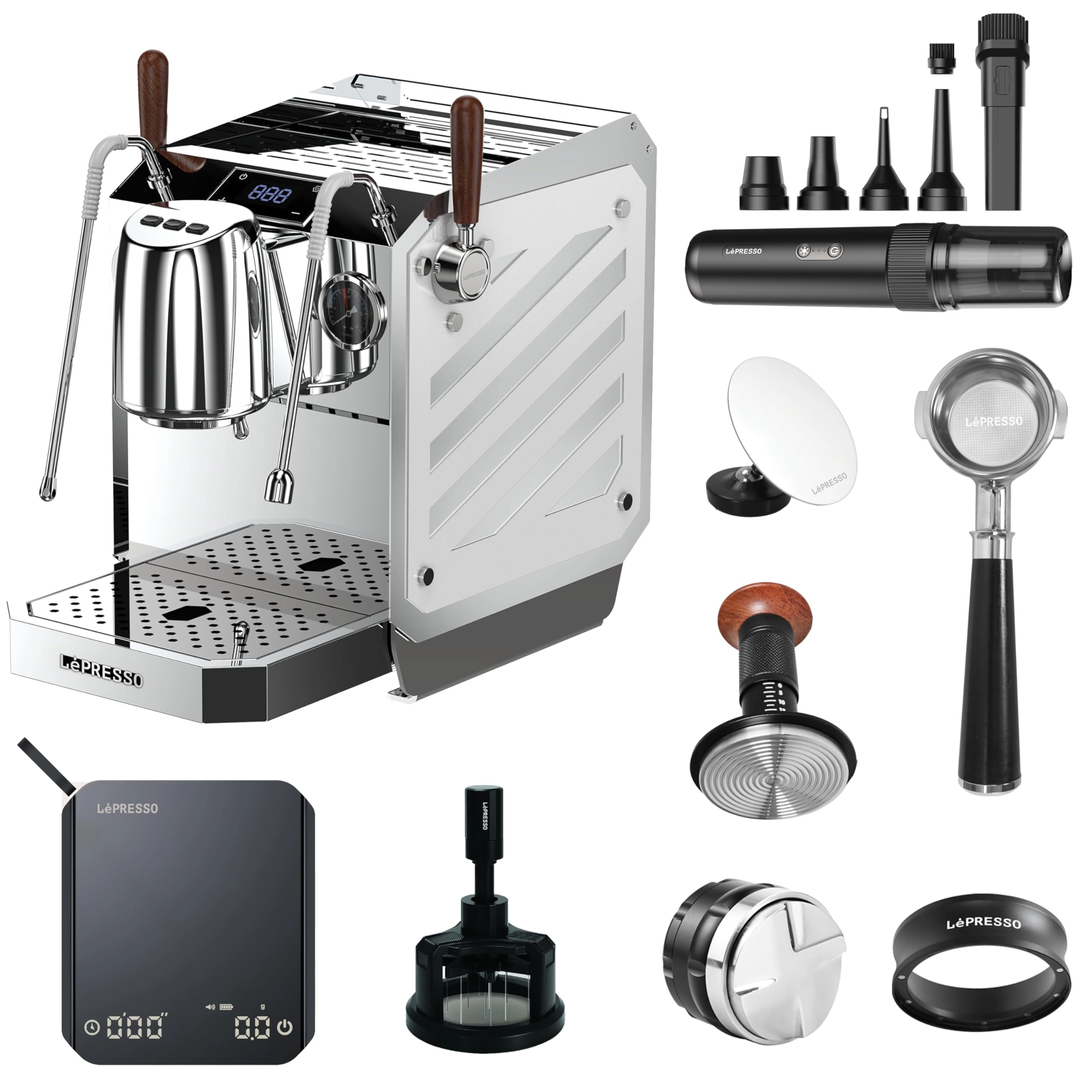 LePresso LPCFFM0029 - Dual Boiler Milk Steamer 6 Pre-Brewing