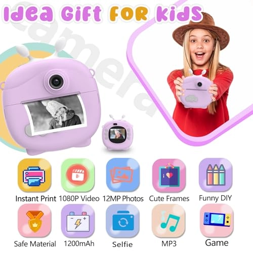 Instant Print Camera - 32GB 1080p