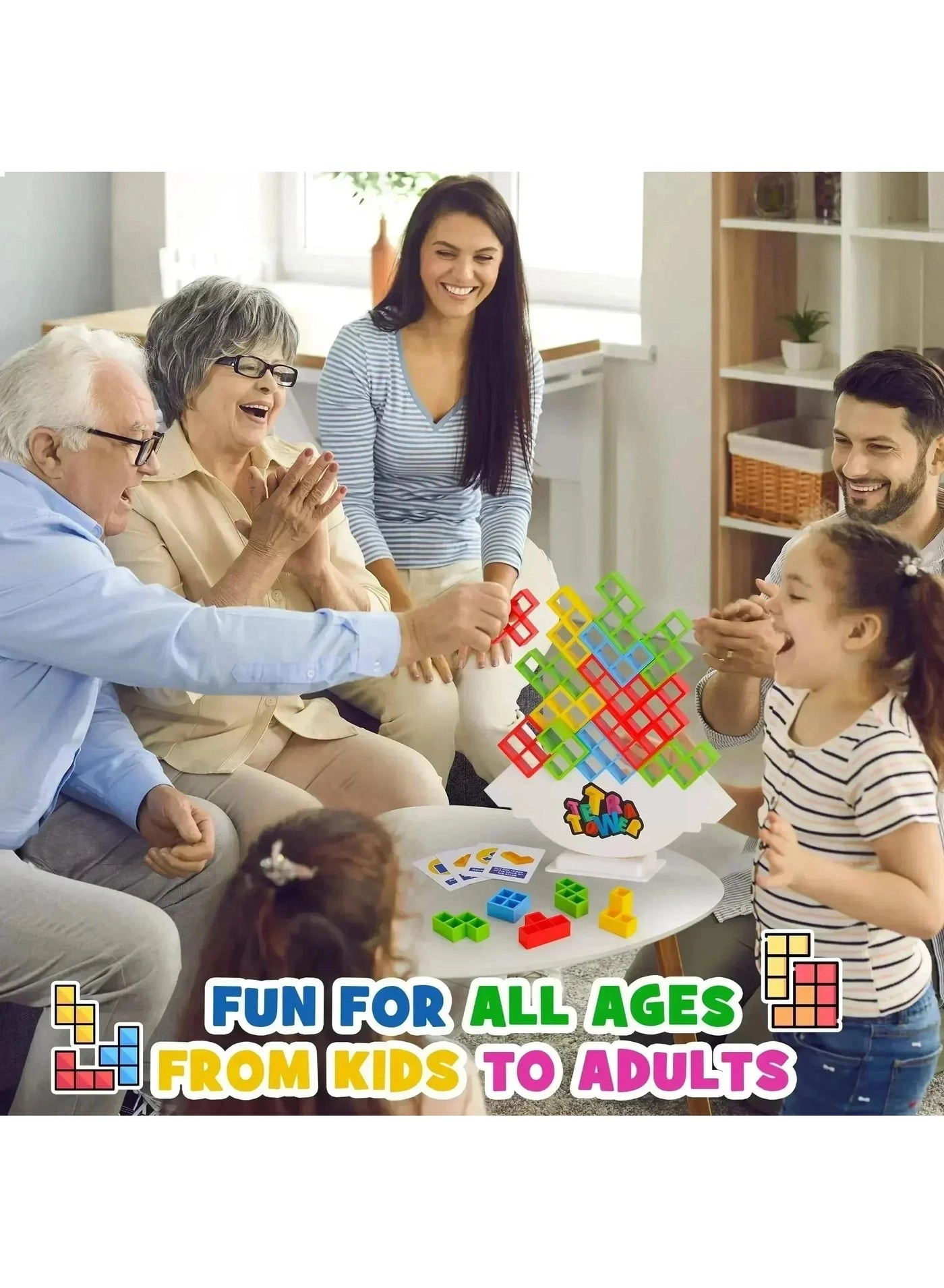 Fun Balance Stacking Building Blocks - 48 pcs