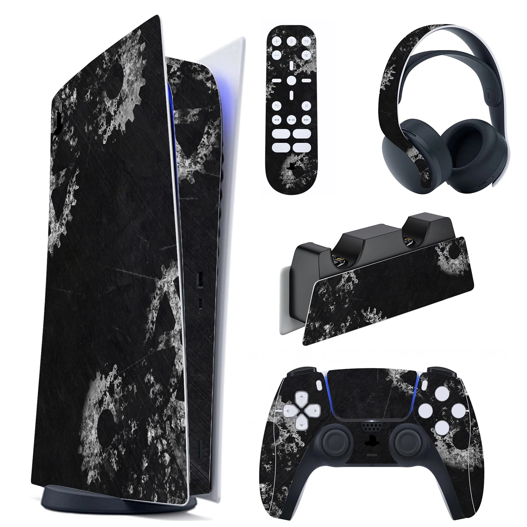 Great Wave Dual Side Full Set Skin Decal - PS5 Digital Edition