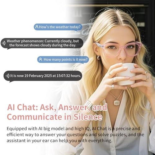 Bluetooth Audio Smart Glasses - Clear Lens Open-ear Remote Shooting