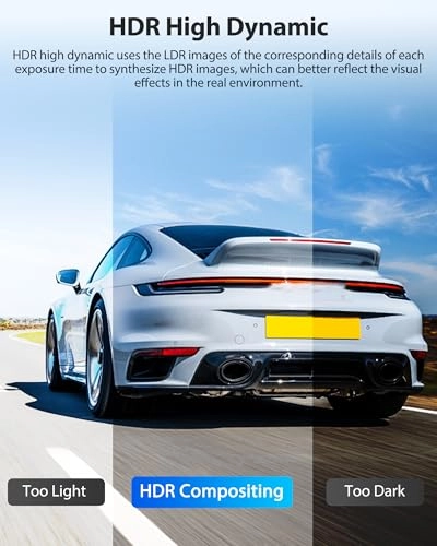 Rear View Mirror Camera Dash Cam DVR Monitor - 1080P 30FPS