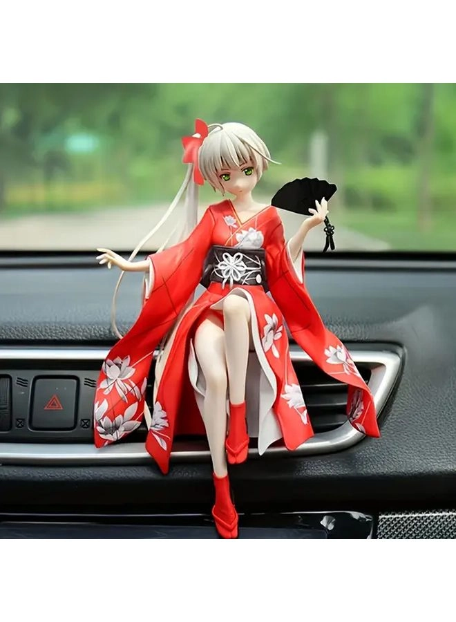 3 In 1 Anime Action Figure - White Traditional Chinese Attire