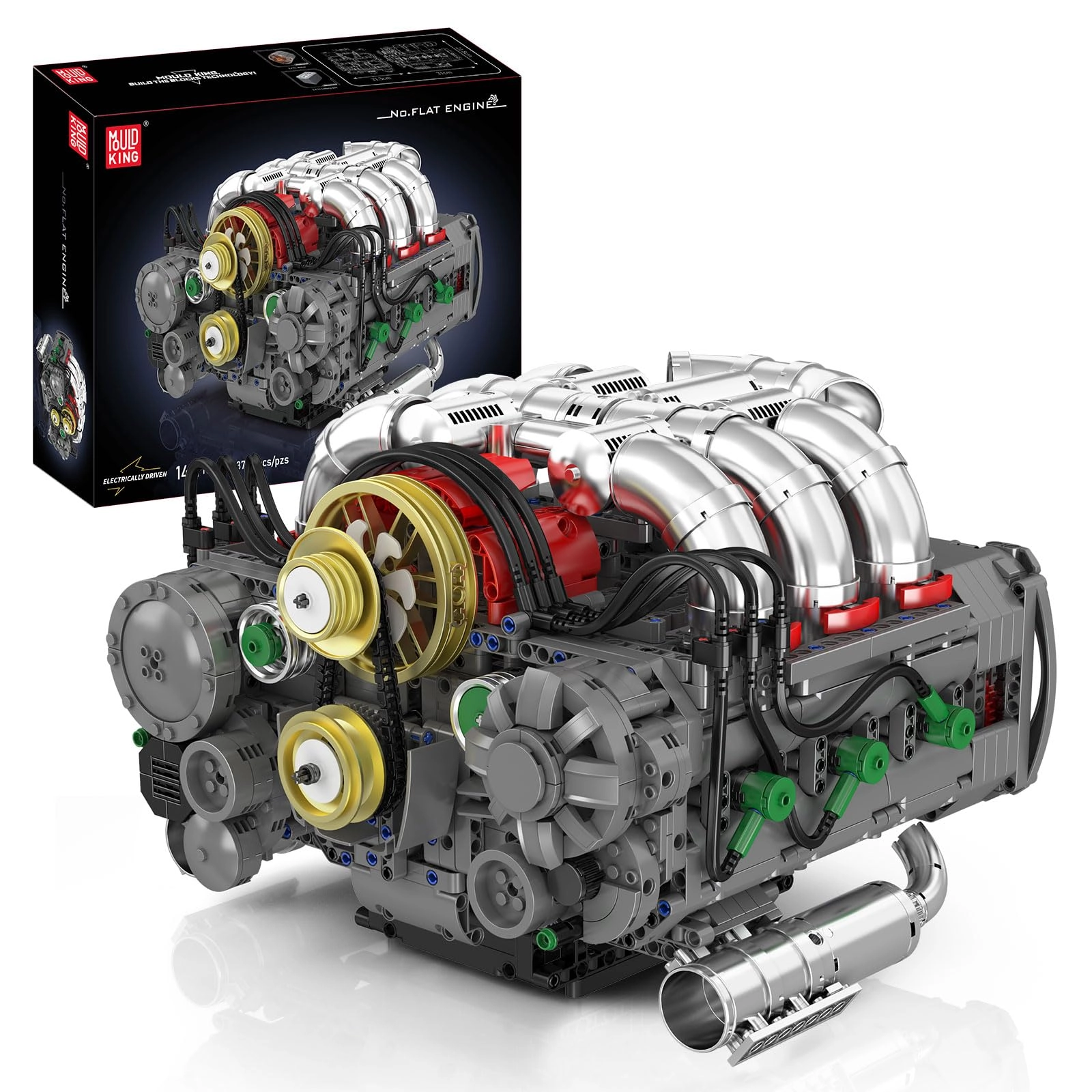 mould king Flat-Six Engine Model Kit (10181) - Battery Box