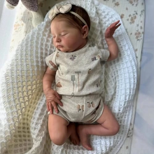 Laura Reborn Baby Doll - 20 inch Vinyl Dark Brown Ages 3+