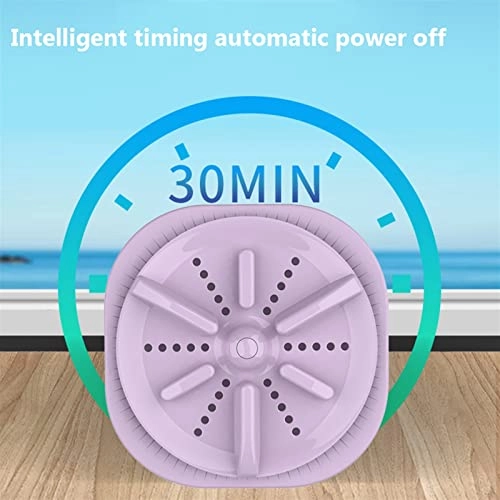 Portable Washing Machine Small Turbo Washer, Portable Low Noise Sock Washing Equipment, USB Charger, Suction Cup for Travel Hotel Accessories