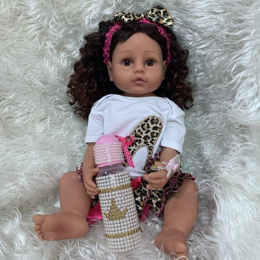 Reborn Baby Doll - 22 inch Silicone Vinyl African American