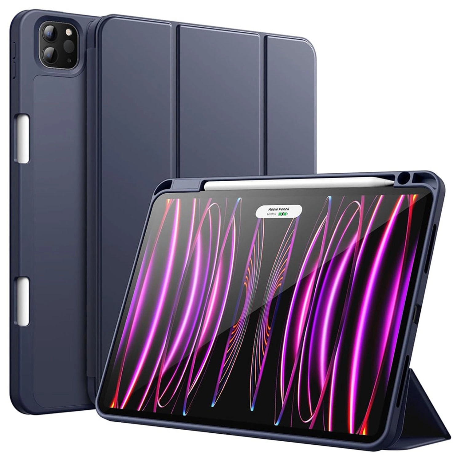 Tri-Fold Book Case with Pencil Holder for iPad Pro 11-inch (2024)