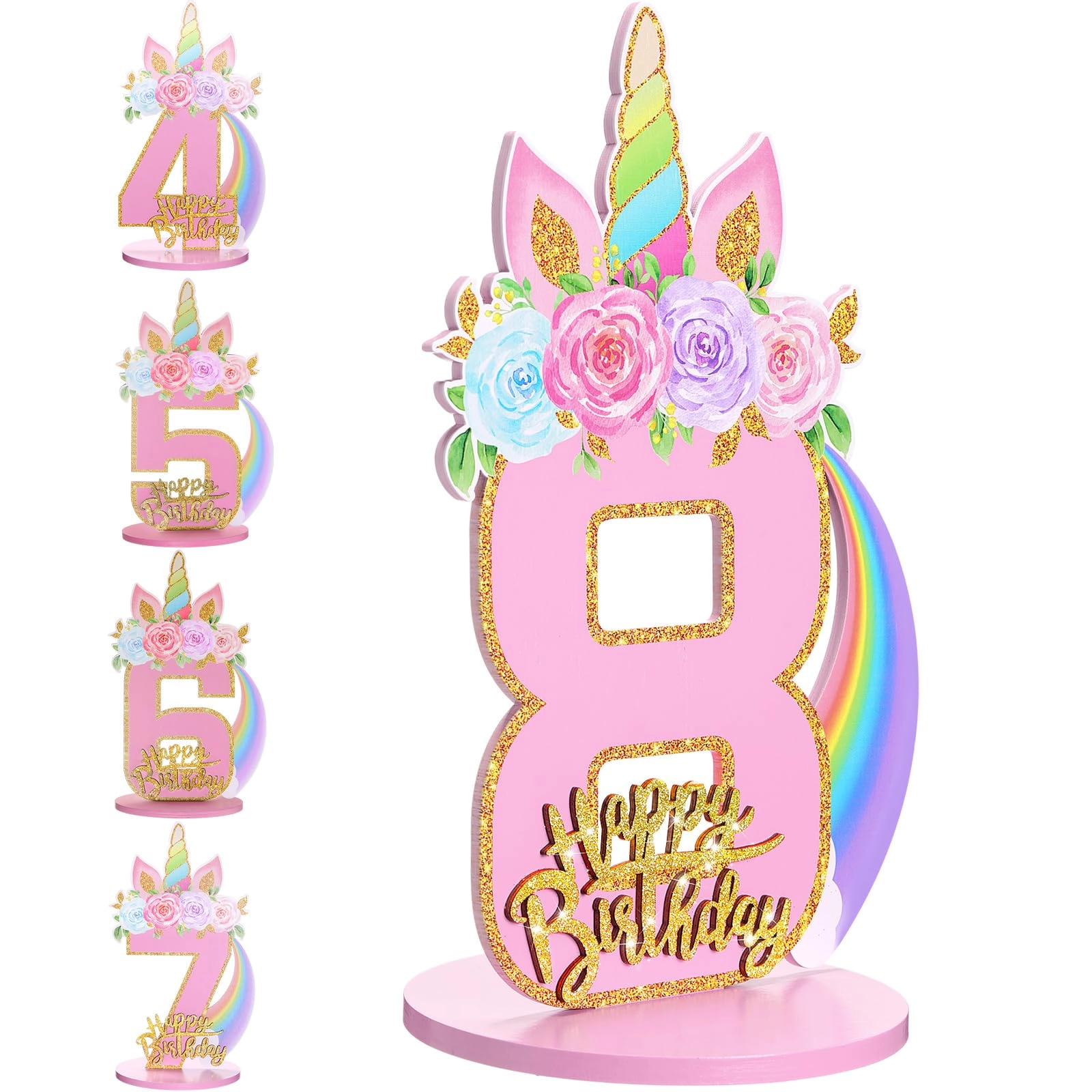 MiniInflat Unicorn Number Sign - 1.0 Count Birthday