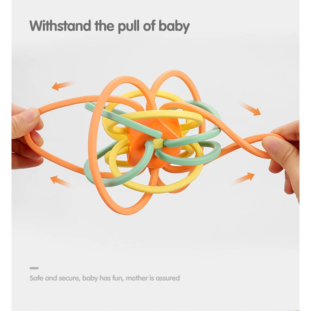 Baby Sensory Rattle Teether Ball - Suitable for 3 months & above