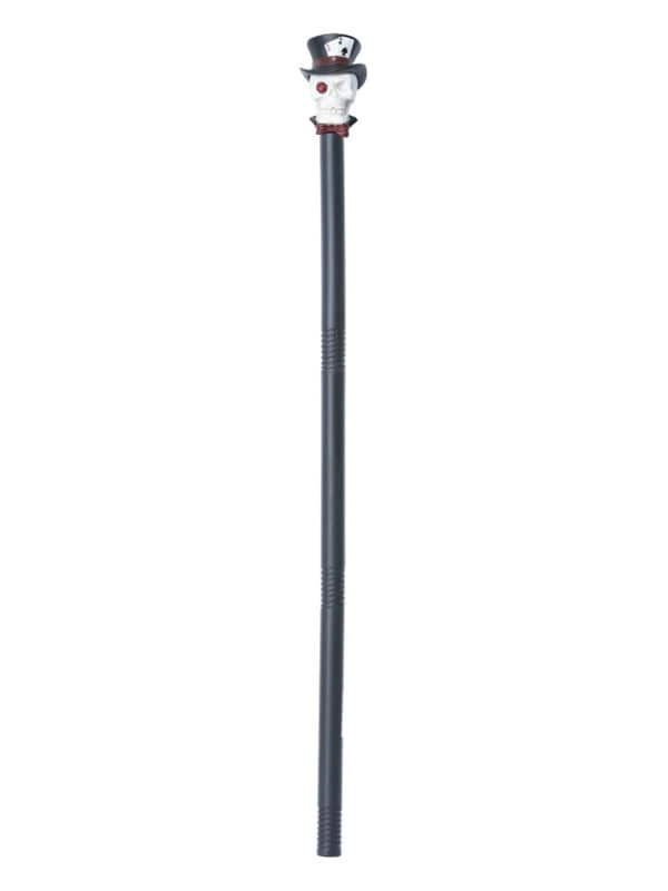 Smiffys Voodoo Skull Cane - 88cm 3 Piece