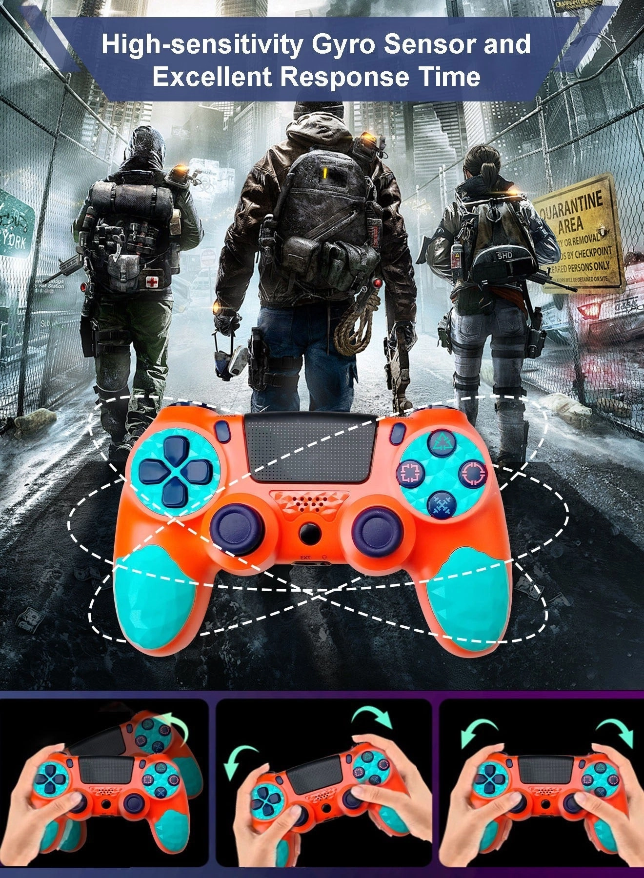 PS4 Controller - Orange PlayStation 4 (PS4)