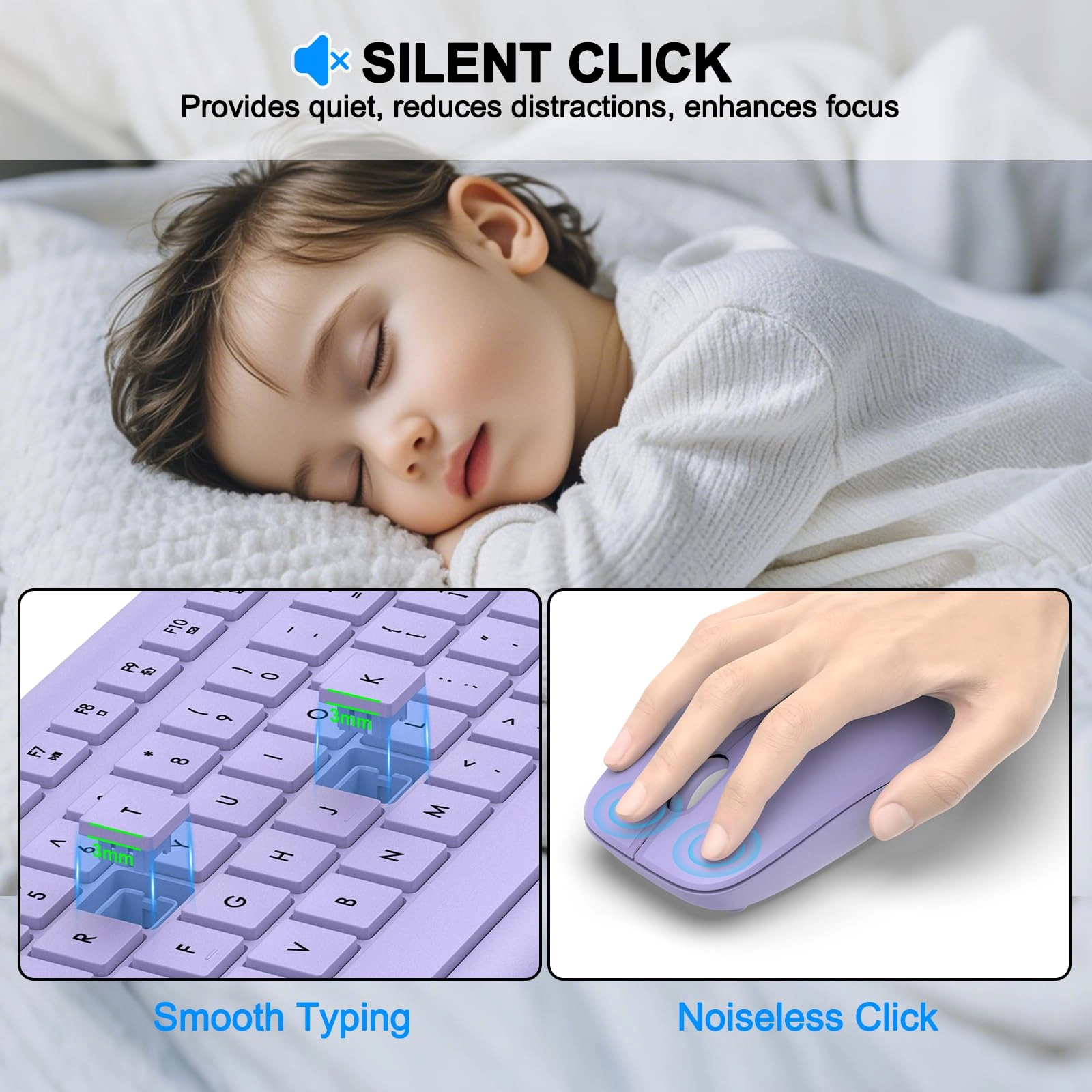 Keyboard and Mouse Combo - QWERTY Wireless