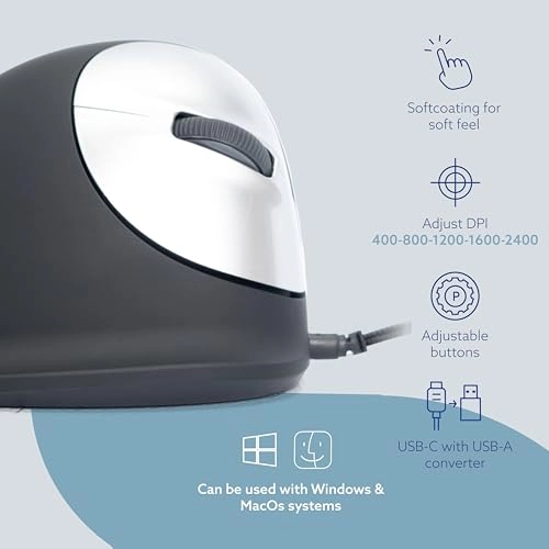 HE Ergonomic Mouse (Large, Right Handed) - USB