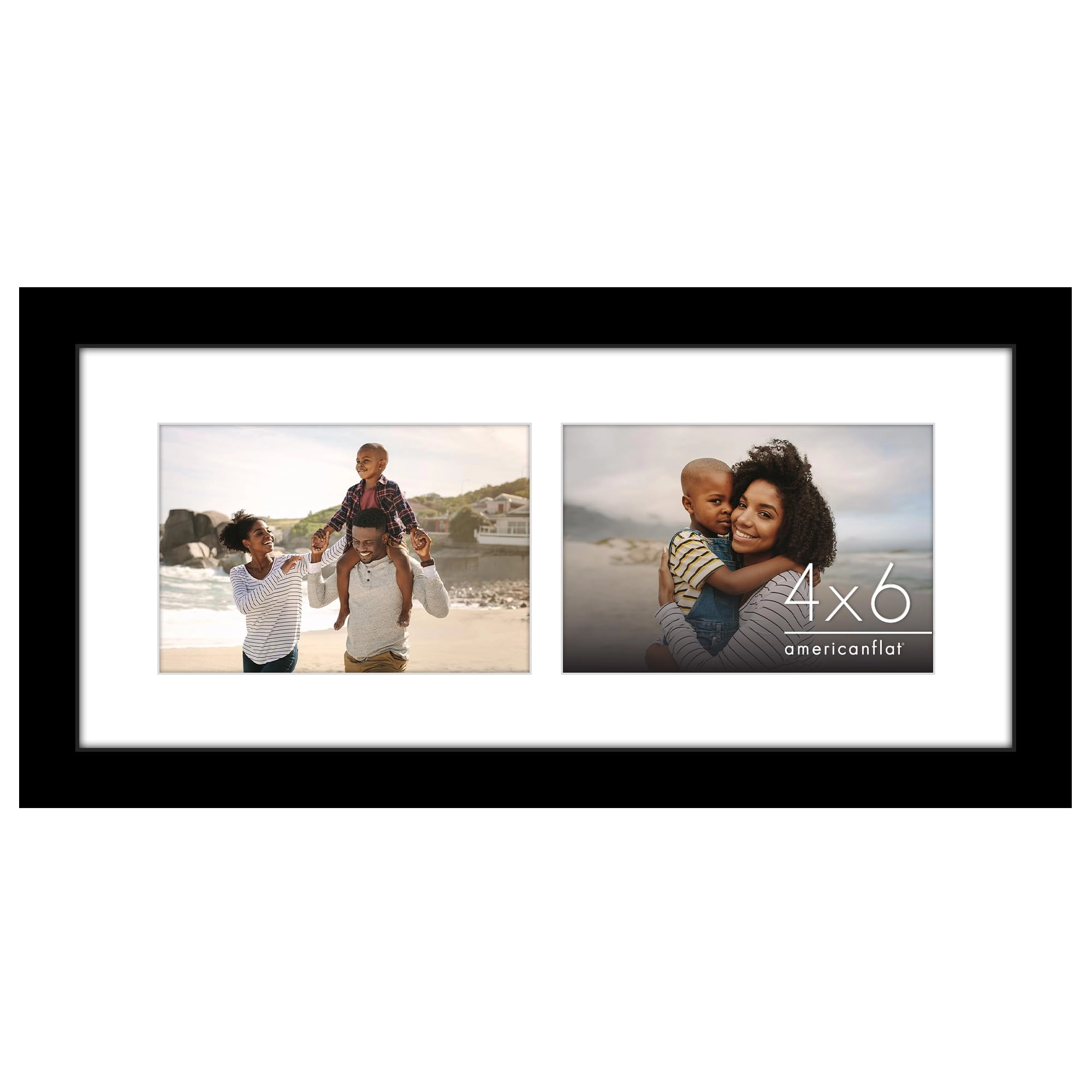 Americanflat Hinged Double Picture Frame - 4X6 2