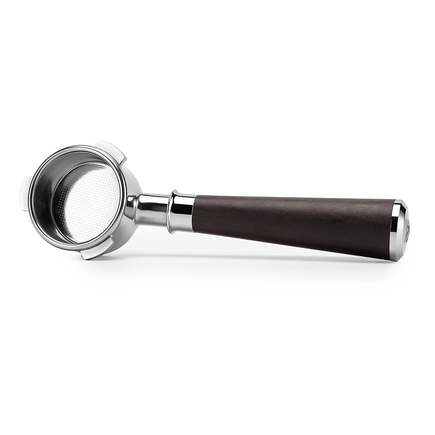 CrossCreek Bottomless Portafilter - 54mm Solid Wood Handle