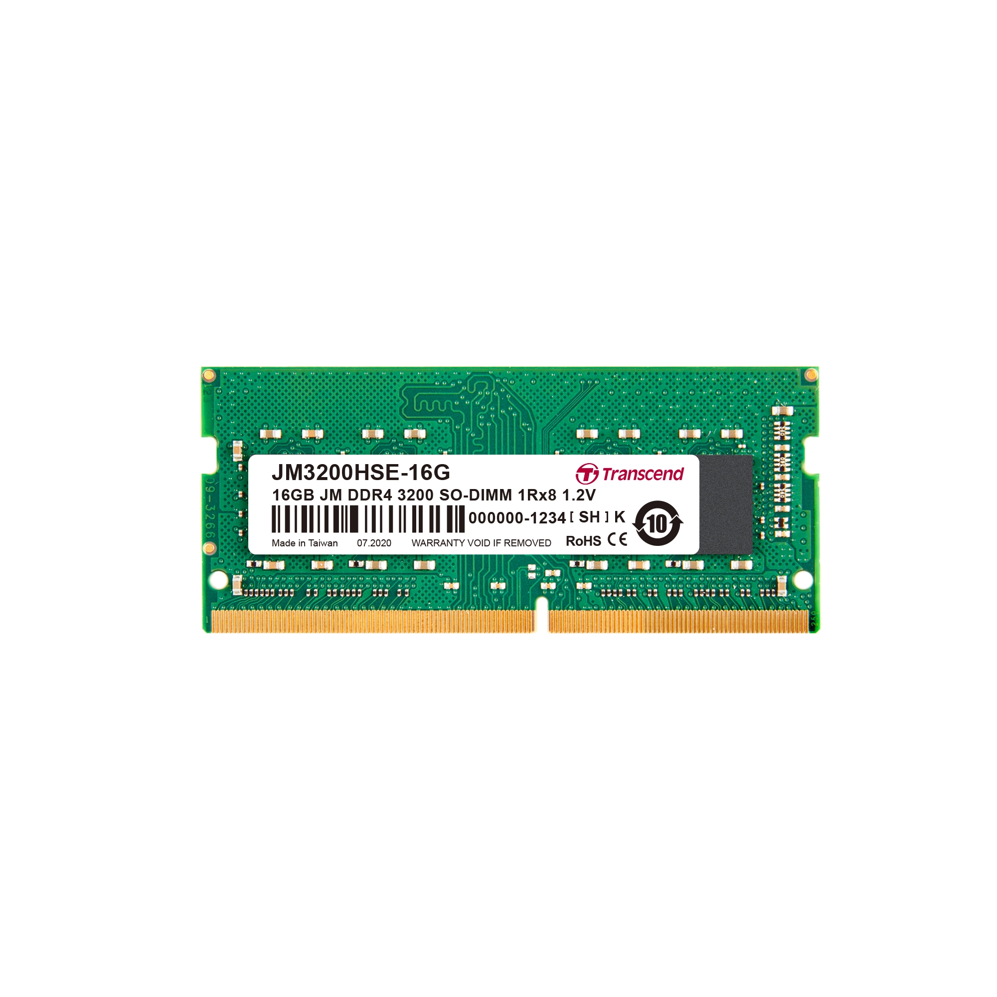 JetRam - 16GB 3200MHz SO-DIMM DDR4