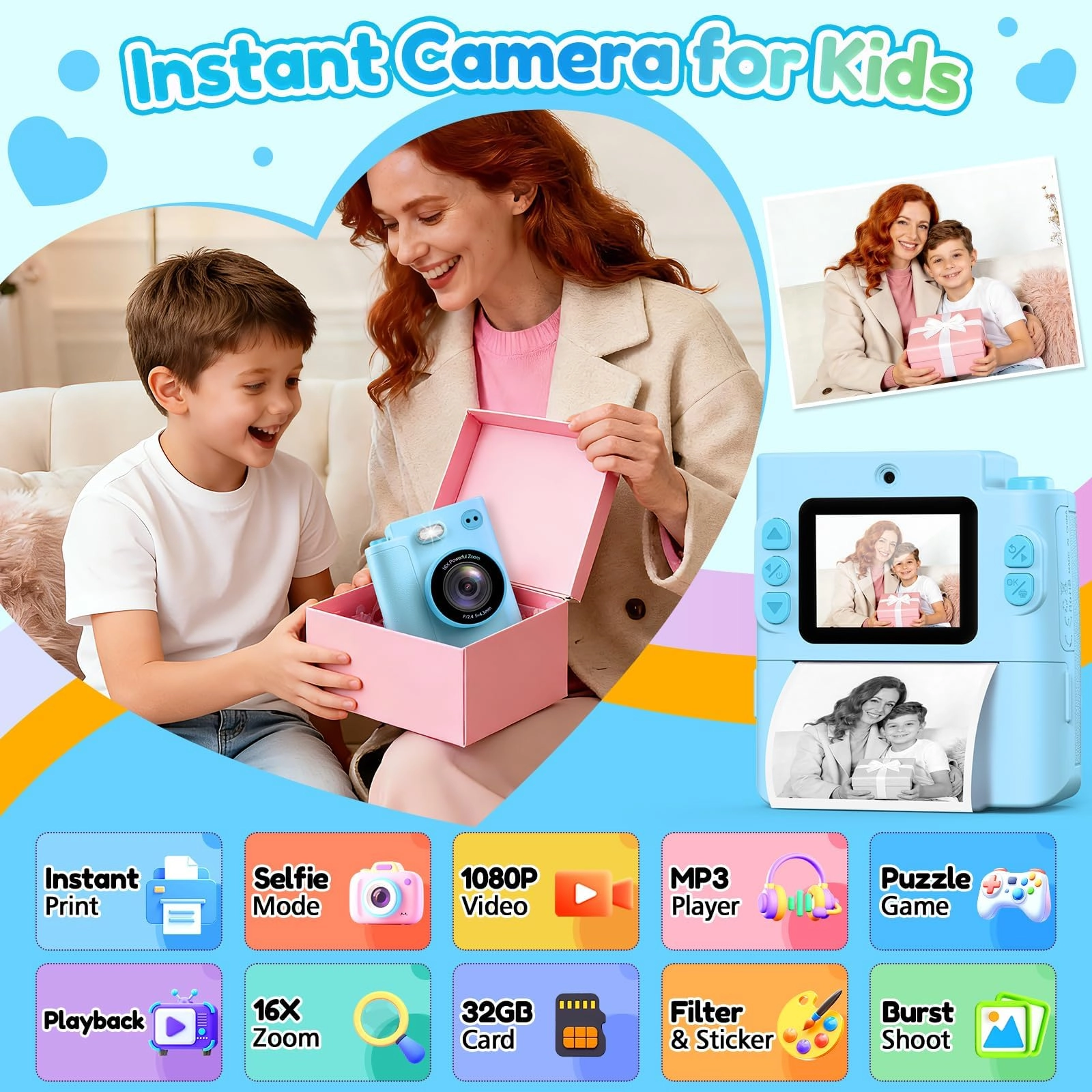 X8D - 1080P Instant Print 32GB
