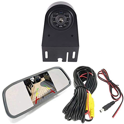 Brake Light Reversing Camera + Rear View Mirror Monitor - Night vision 628 x 586 pixels