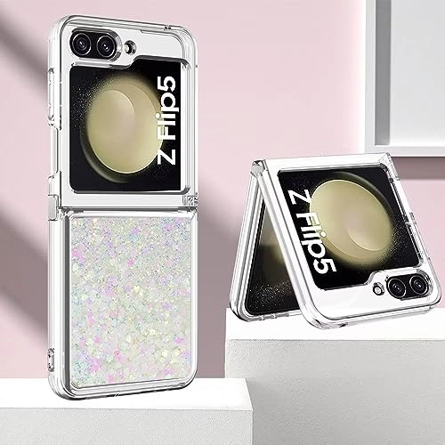 Sparkle Floating Liquid Case - Polyurethane Silicone for Samsung Galaxy Z Flip 5