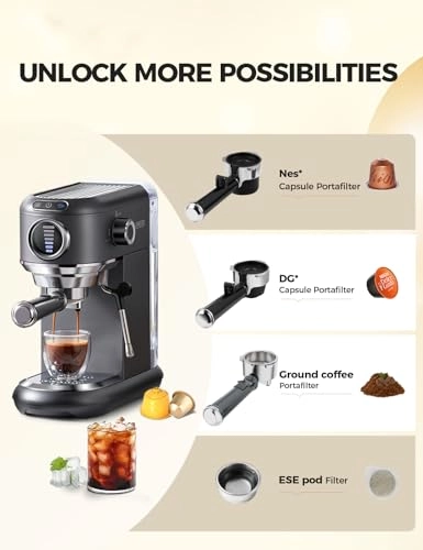 Espresso Coffee Machine & Milk ST-695