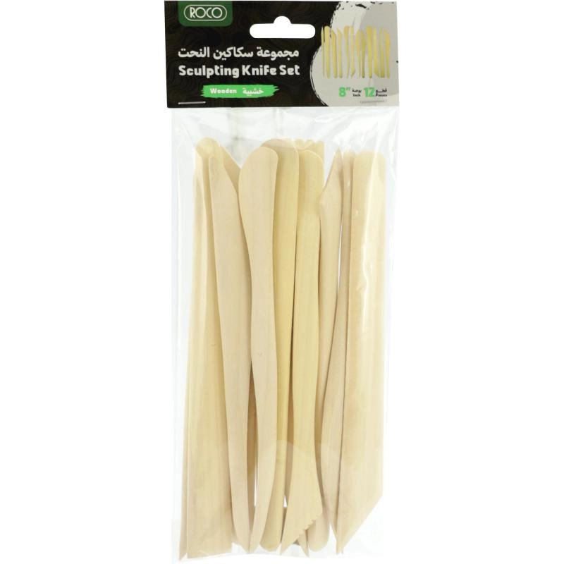 Roco Sculpture Knife Set - Wood 12 Pieces