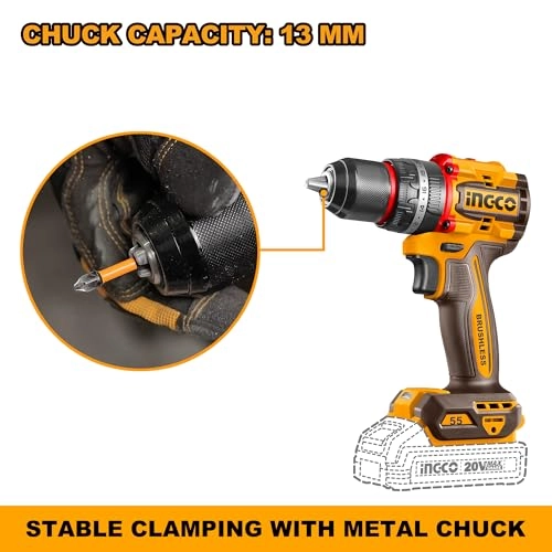 Impact Drill - 20V 55Nm 47-Piece Accessory Set