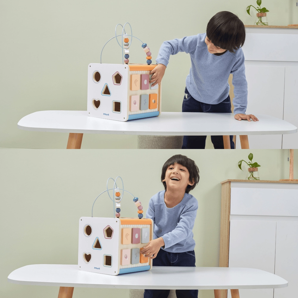 Wooden Activity Cube - Suitable for 18 months and above