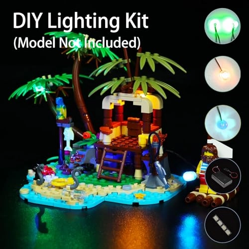 LED Lighting Kit for LEGO Ray The Castaway 40566 - Plastic less than 5V