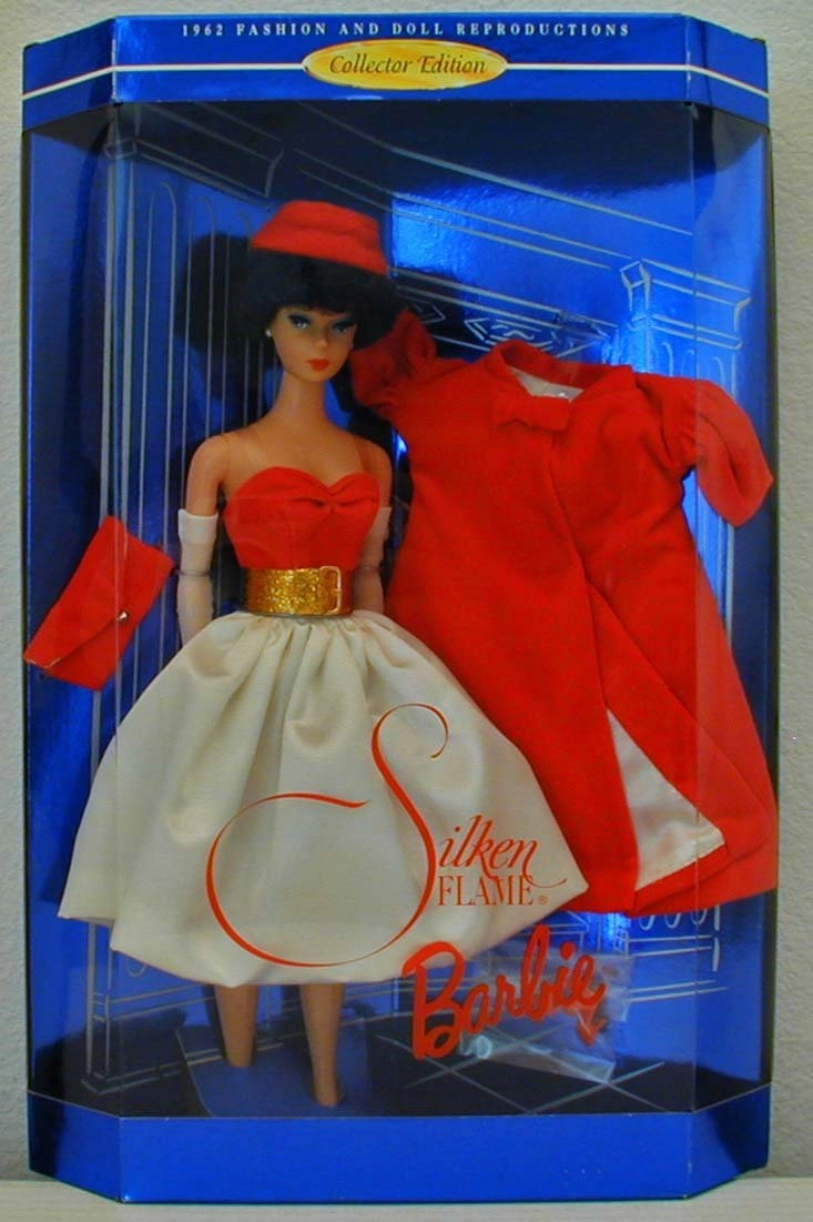 Silken Flame Barbie - Satin Collector Edition Brunette Ages 15+